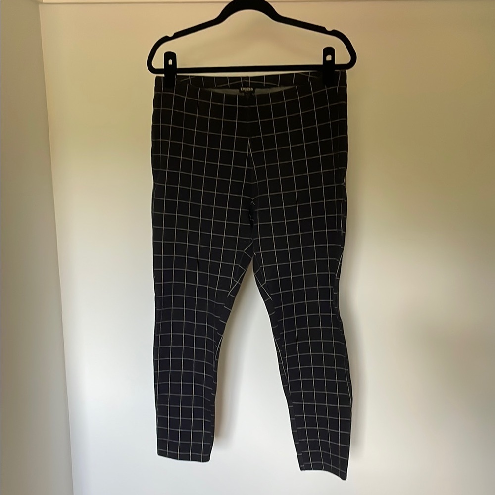 Express Women's Black Grid Pattern Pants